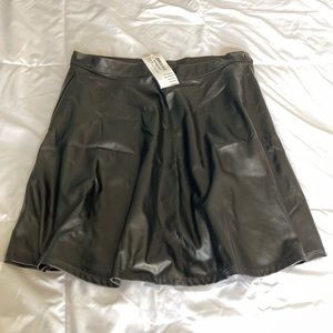 American Apparel Vegan Leather Circle Skirt